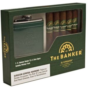 H. Upmann The Banker 5-Cigars With Flask